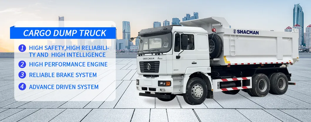 SHACMAN F2000 6×4 cargo dump truck in operational environment