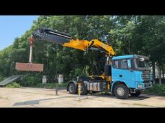 Knuckle boom truck crane